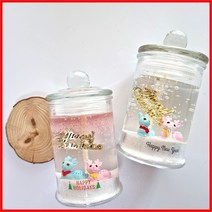 (공효진*2개) 뿔사슴- 크리스마스 젤캔들 키트DIY, 클린코튼 레드