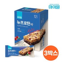 대상웰라이프 마이밀 뉴프로틴바 21g x 12개 x3박스, 상세설명 참조, 없음