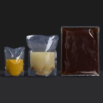 홍진포장 나일론 투명 이방 스탠드봉투 스탠딩파우치 100장 사이즈 6종 (지퍼없음), 27x33cm (3L)-100장 (장당329원)