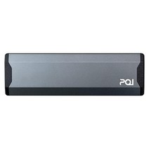 PQI 512GB 외부 M.2 SSD 3D 낸드 플래시 Gen2 PCle NVMe 2280 USB-C 3.2 강력한 성능 울트라 슬림 윈도우/맥/노트북/PC 1000MB/s 읽기