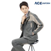 에이스유니폼 여름작업복 ACE-1803 근무복 상의 바지, M