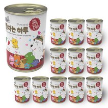 SBS TV동물농장x기빙데이즈 캔따는하루_오리 400g 강아지 단일 동물성 단백질 알러지 케어에 도움을 주는 습식사료 12개, 오리