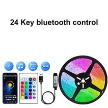 롤스크린 이동식 스탠드 캠핑 led 스트립 빛 usb 블루투스 rgb 5v led rgb 조명 유연한 led 램프 테이프 리본 rgb tv 데스크탑 화면 백라이트 다이오드, 블루투스 컨트롤러, 30m 풀 세트