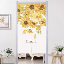 해바라기 풍경 주방 창문용커튼 반커튼 반창커튼 짧은커튼 작은창문커튼 창문커텐 창문커튼