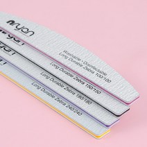 [네일국가고시] 엔리안 반달 지브라 네일파일 4종, 100／100그릿