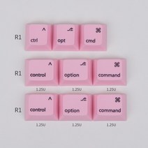 포인트 키캡 kbdfans 체리 프로필 pbt mac 호환 트 mx 스타일 (9 ), 분홍색
