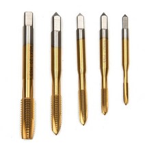 탭 아이스 다이Hakkin-1/4 ''육각 HSS 고속 강철 오른쪽 나사 나선형 M3 미터법 복합 탭 다이 드릴, 06 5Pcs