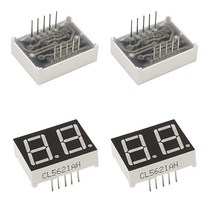 Aicosineg LED 디지털 튜브 일반 양극 10핀 2 비트 1x0.7x0.3인치(길이x너비x높이) 0.56인치 레드 디스플레이 5621AH 4개xH) 4개 가성비 추천 미국직