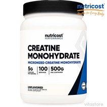 뉴트리코스트 모노 하이드레이트 크레아틴 효과 500G 100회분 Creatine