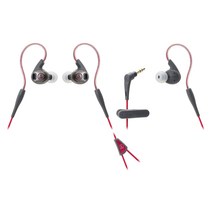 audio-technica SONICSPORT 캐널형 이어폰 방수 사양 스포츠용 레드 ATH-SPORT3 RD