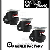 블랙캐스터 휠마스터 오토캐스터 바퀴 WI-40F WI-40S 수평 높낮이, 선택3) WI - 60F (블랙)