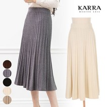 카라 KARRA 77까지 마누엘니트플레어스커트 KB0FSK334C