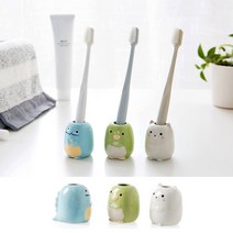 없음 이쁜 cute 동물 도자기 면봉꽂이 치솔꽂이 치솔홀더, 동물치솔걸이 펭귄