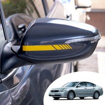 뉴SM5 사이드 미러 반사 컬러 데칼 스티커 포인트 튜닝 자동차 시트지 야간시 안전스티커, 레드반사