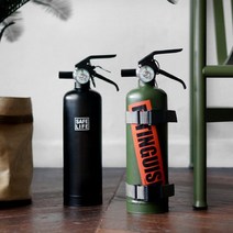 차량용 소화기 Z07 가정용 캠핑용 분말 0.7kg 거치 스트랩 포함, 블랙