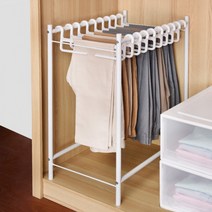 옷걸이 [실버미어]카트형 바지걸이 바지행거, 바지걸이20ps, 1개
