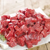 호주산 우둔살 큐브 1kg 2kg 반찬 구이용 식단 다이어트 헬스 수입 냉동 소고기, (400g), 1개
