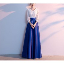 여성단체복 공연 성가대 드레스 공연복 팔뚝살보완 합창단원피스 무대용 롱스커트