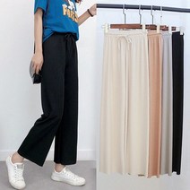 바보사랑 여성 여름 데일리 코크린 일자 밴드바지 팬츠.디작소