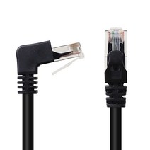 넥스트링크 UTP CAT.6 랜케이블 하향 꺾임 1M NEXTLINK-UL39, 단품