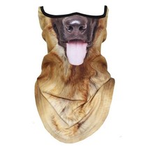 바라클라바 방한 스키 자전거방한 모자 김서림방지 남자넥 니트넥 워머 고릴라 개 고양이 스노우보드 á 할로윈 후드넥워머, 독일 셰퍼드 개