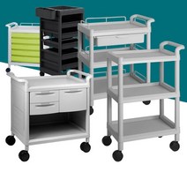 학교 실험실 연구소 이동카트 트롤리 쟁반운반 도서관 웨건 구루마 제과점, 1개, CART-501 회색