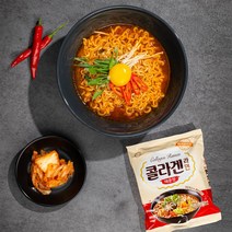 게놈앤내츄럴푸드 콜라겐라면 매운맛 120g 4개 어린콜라겐 1000mg 함유, 4개입