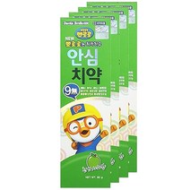 뽀로로 안심 치약, 사과향, 4개
