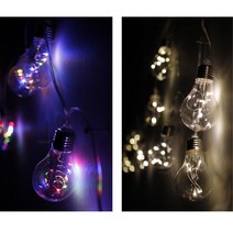 에디슨전구 줄조명 LED인테리어 가랜드 75P 크리스마스조명, 칼라