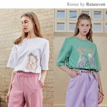 RENEE BY RENEEVON 22SS 아트웍 티 블라우스 2종