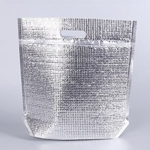 보온보냉 입체 지퍼팩_1p 35x40 손잡이 은박 보냉팩