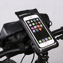 SAHOO 자전거 라이딩 스마트폰 방수팩 가방 케이스 홀더 파우치 거치대, 자전거휴대폰방수팩SA-111362