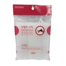 오공 전문가용 핫멜트 미니 스틱 7.2mmX40-240g, 15개
