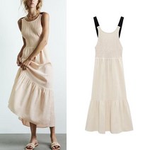 [KYO컴퍼니] ZARA 백리스 롱원피스 휴양지룩 바캉스 여름 드레스