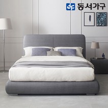 동서가구 홈즈 르망 퀸/킹 가죽 침대 프레임 HSY827-1, 네이비