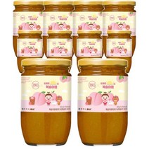 복음자리 입짧은햇님 복숭아챔 잼 460g 과일 청 퓨레 토스트 소스 홈카페 라떼 만들기, 10개