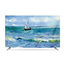 명화 티비가리개 커버 덮개 모니터 명화 TV 차단 먼지 화면보호 방지 32-86인치, 옵션10