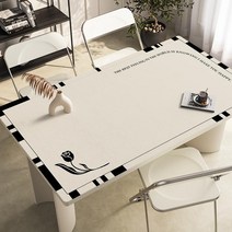 가죽 식탁매트 식탁 테이블 책상 보호필름 유리대용 가죽 방수 식탁매트, 90x120cm, C