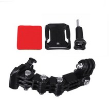 dji action2 용 전면 헬멧 액세서리 세트 insta360 one x2 rs gopro 10 9 xiaomi yi 용 j 자형 버클베이스 지원 마운트, 검은 색