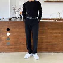 남자 머슬핏 긴팔 구김 없는 티셔츠
