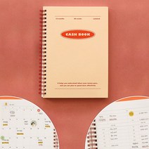 만년형 베이직 가계부(스프링형) / 2022가계부 가계부쓰는법 가계부양식 차계부 사계부 2022년가계부 신혼부부 가계부 가계부추천 내집마련가계부 수기가계부 예쁜가계부 가계부노트, 오렌지