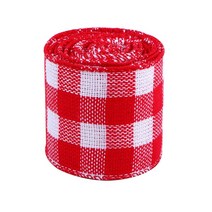 선물상자 리본 포장박스 인쇄 삼베 트리 화환 격자 활 와이어 가장자리, 17.18 Grid width 1.5cm - width