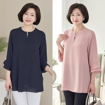 로즈맘 엄마옷 로즈맘 이중튤립소매블라우스