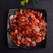 힐링 차크라 스톤 치유의 돌 명상 마음챙김 g 천연석 자갈 크리스탈 칩 석영 미네랄 떨어졌다 마노 표본 보석 홈 수족관 장식, 100g, red agate