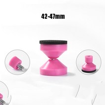 수납침대 슈퍼 싱글 조정 가능한 침대 프레임 손떨림 방지 도구 업그레이드 가구 패드 및 나사가있는 헤드, 08 Pink 42-47mm
