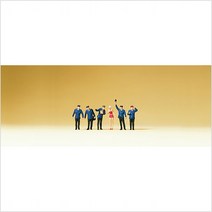 Preiser 88536 디오라마 미니어처 테라리움 기차역 철도원 역무원과 승객 6명 세트 사람 피규어 모형 1:220 사이즈