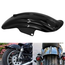오토바이 흙받이 파츠 가드 오토바이 ABS 후면 머드 가드 펜더 블랙 할리 Sportster 883 1200 XL 카페 레이, 01 Rear Fender