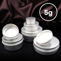 원형 틴케이스 철제 알류미늄 스텐 스크류 화장품 소품 캔들 공병, 원형 틴케이스) 5g