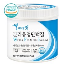 푸른들판 바디핏 자연방목 유당 제거 WPI 분리 유청 단백질 500g 대두 완두 밀크칼슘 BCAA 함유 균형 프로틴 보충제 분말 가루 파우더 haccp 인증, 500gx1통