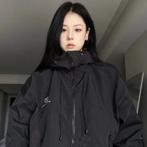 플리스 점퍼 아노락 빅사이즈 윈드 바람막이 Techwaer 스트릿웨어 후드 재킷 지퍼 윈드브레이커 스웨트셔츠 오버사이저 아웃웨어 트렌치 코트 탑스 Alt 의류 용